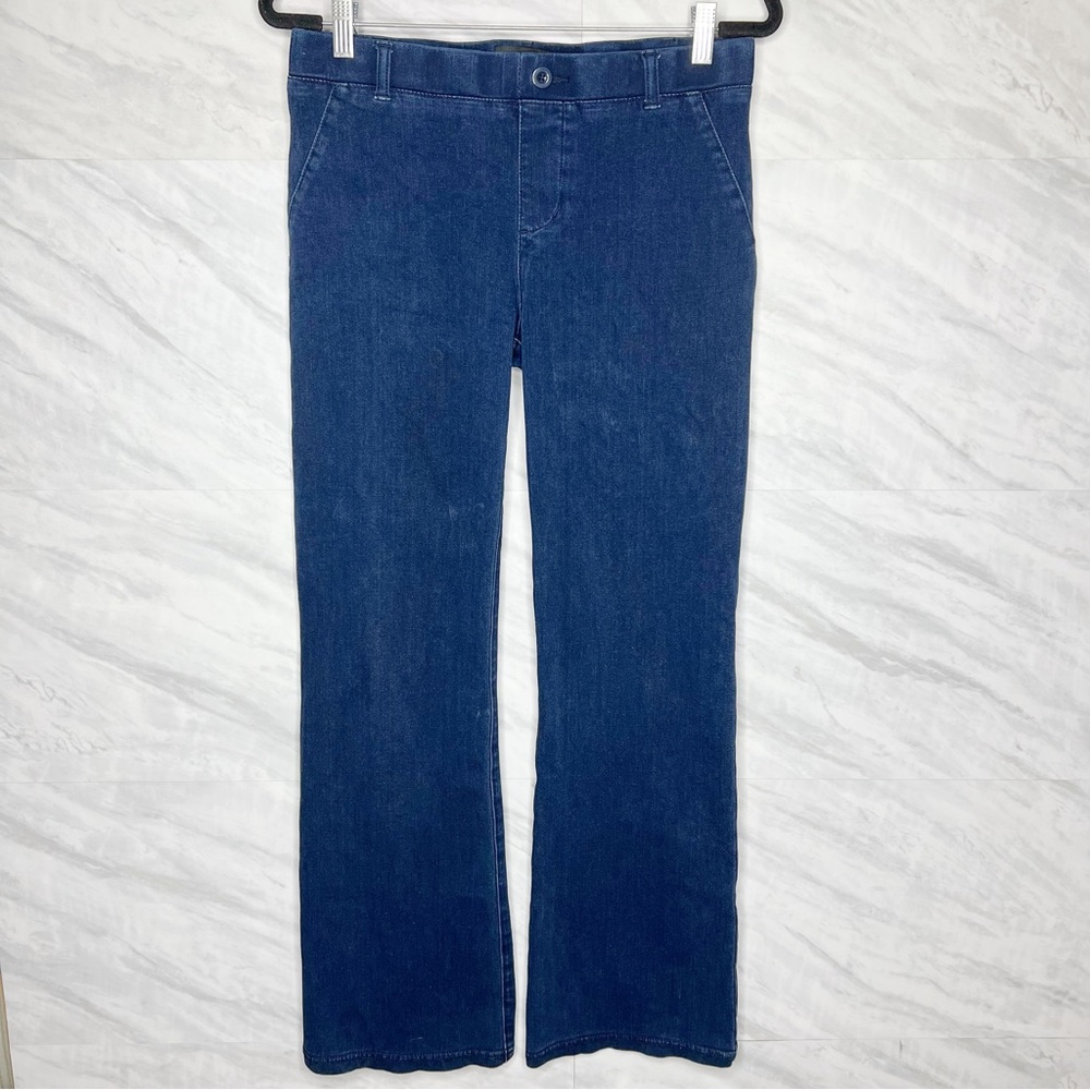 Betabrand Boot-Cut Classic Yoga Indigo Denim Jeans Size Medium